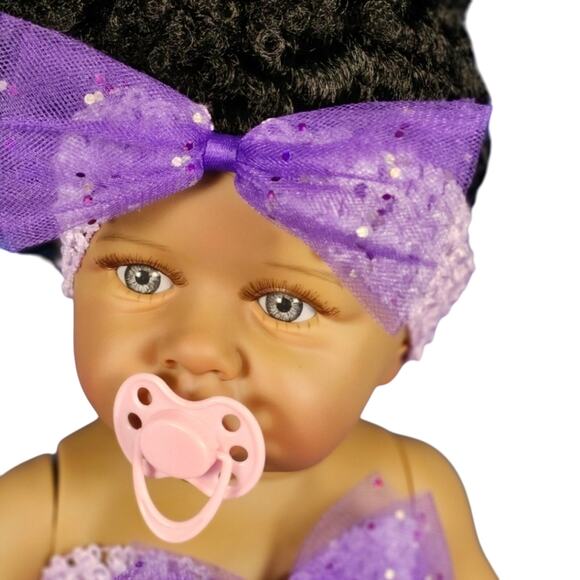 BLACK FRIDAY SALE Baby TuTu Dress & Headband Set Purple & Lav Sz NB - 6 Mos NWT - Picture 4 of 10